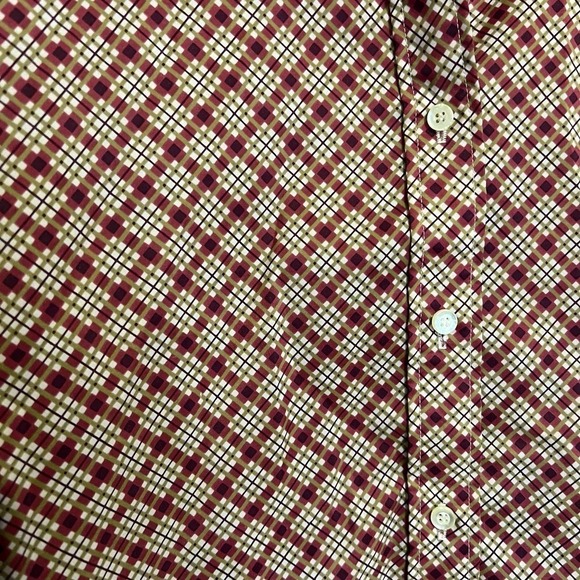 Vintage Stuart Lang Red white and blue diagonal print pattern 13/14 - Picture 4 of 9